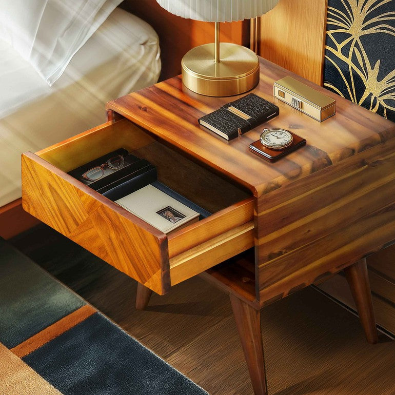 Laden Solid Wood Nightstand