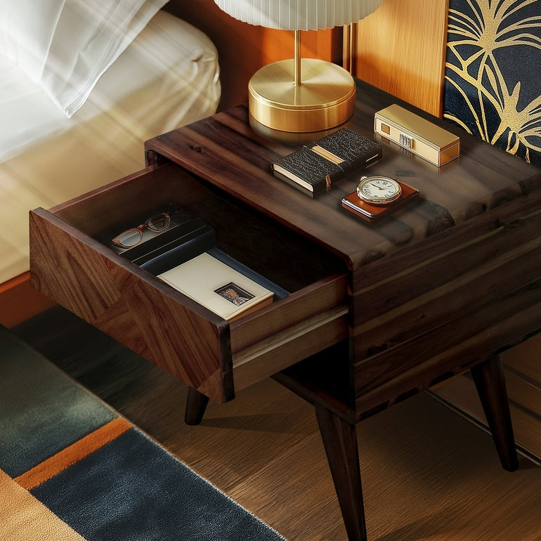 Laden Solid Wood Nightstand