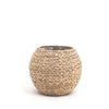Rafa- Water Hyacinth Natural Round Floor Planter