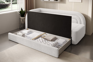 Fabillo Storage Sleeper Sofa - Pearl White