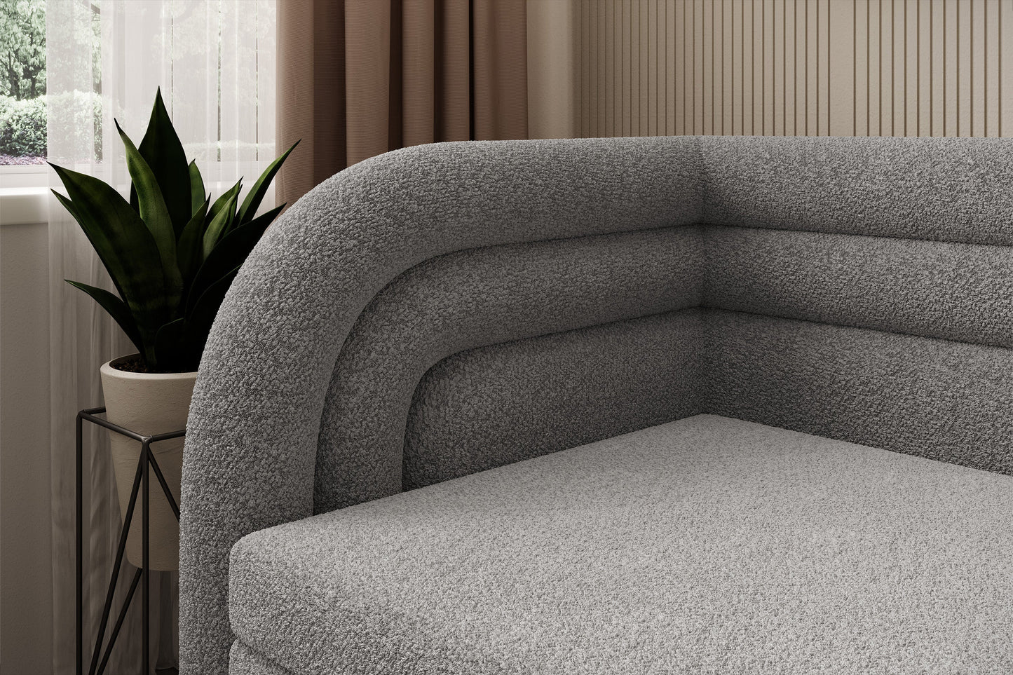Fabillo Storage Sleeper Sofa - Light Grey