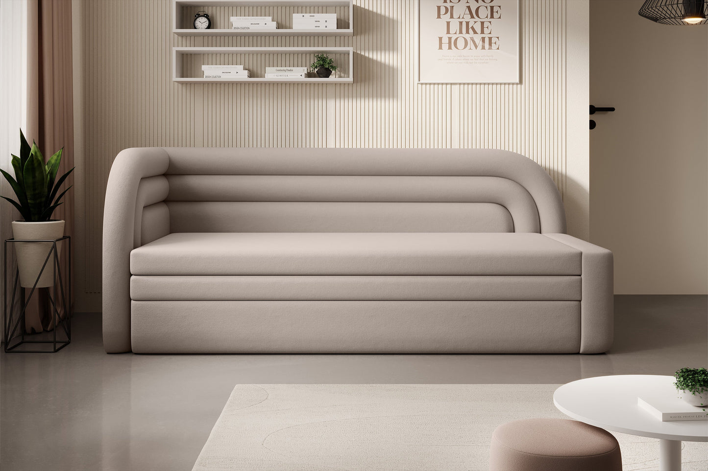 Fabillo Storage Sleeper Sofa - Beige