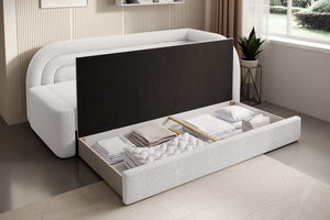 Fabillo Storage Sleeper Sofa - Pearl White