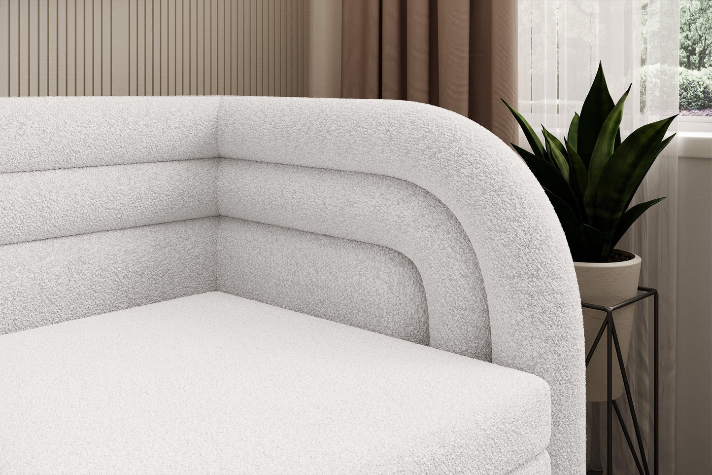 Fabillo Storage Sleeper Sofa - Pearl White