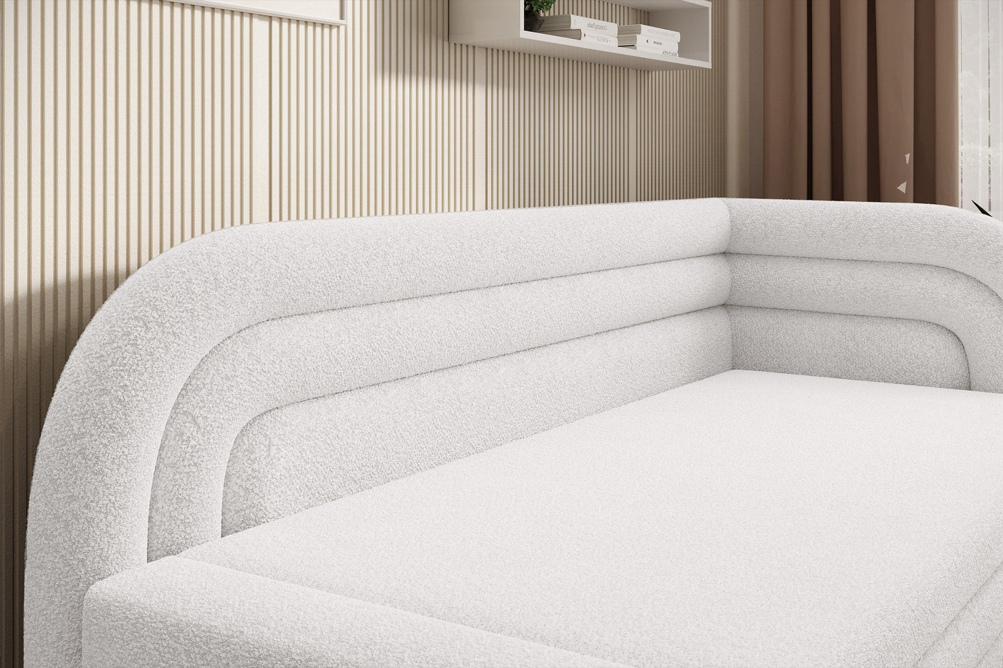 Fabillo Storage Sleeper Sofa - Pearl White