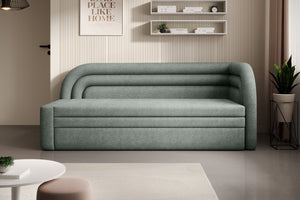 Fabillo Storage Sleeper Sofa - Moss Green