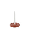 Savi Ceramic Candleholder - Low - Nutmeg
