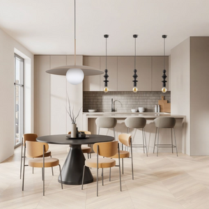 Slate Mid-Century Modern Pendant Ceiling Light for Kitchen Island, Dining Room & Statement Interior Lighting