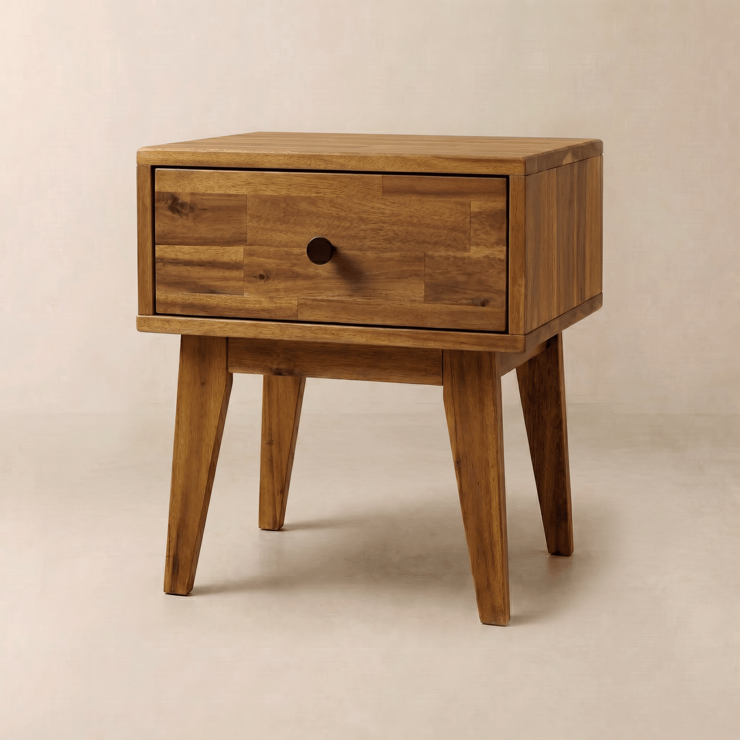 Sofia 1-Drawer Solid Wood Nightstand