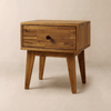 Sofia 1-Drawer Solid Wood Nightstand