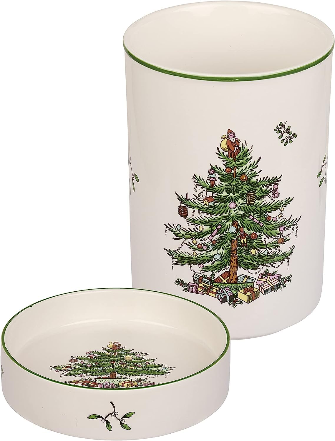 Spode - Christmas Tree |  2Pc Wine Chiller & Coaster Set
