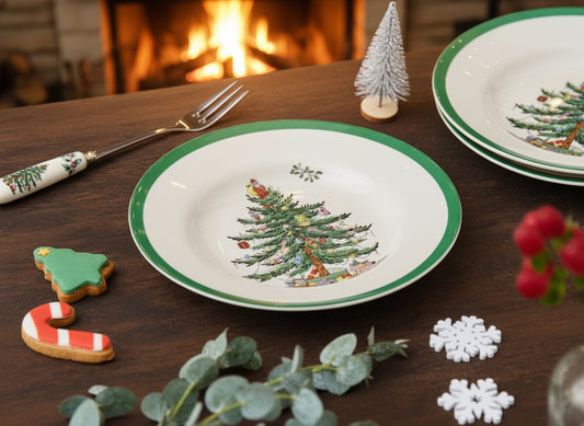 Spode Christmas Tree | Salad Plate | Set of 12