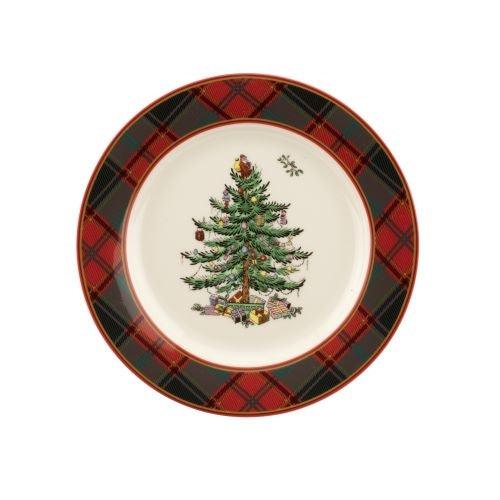 Spode Christmas Tree | Tartan Salad Plate