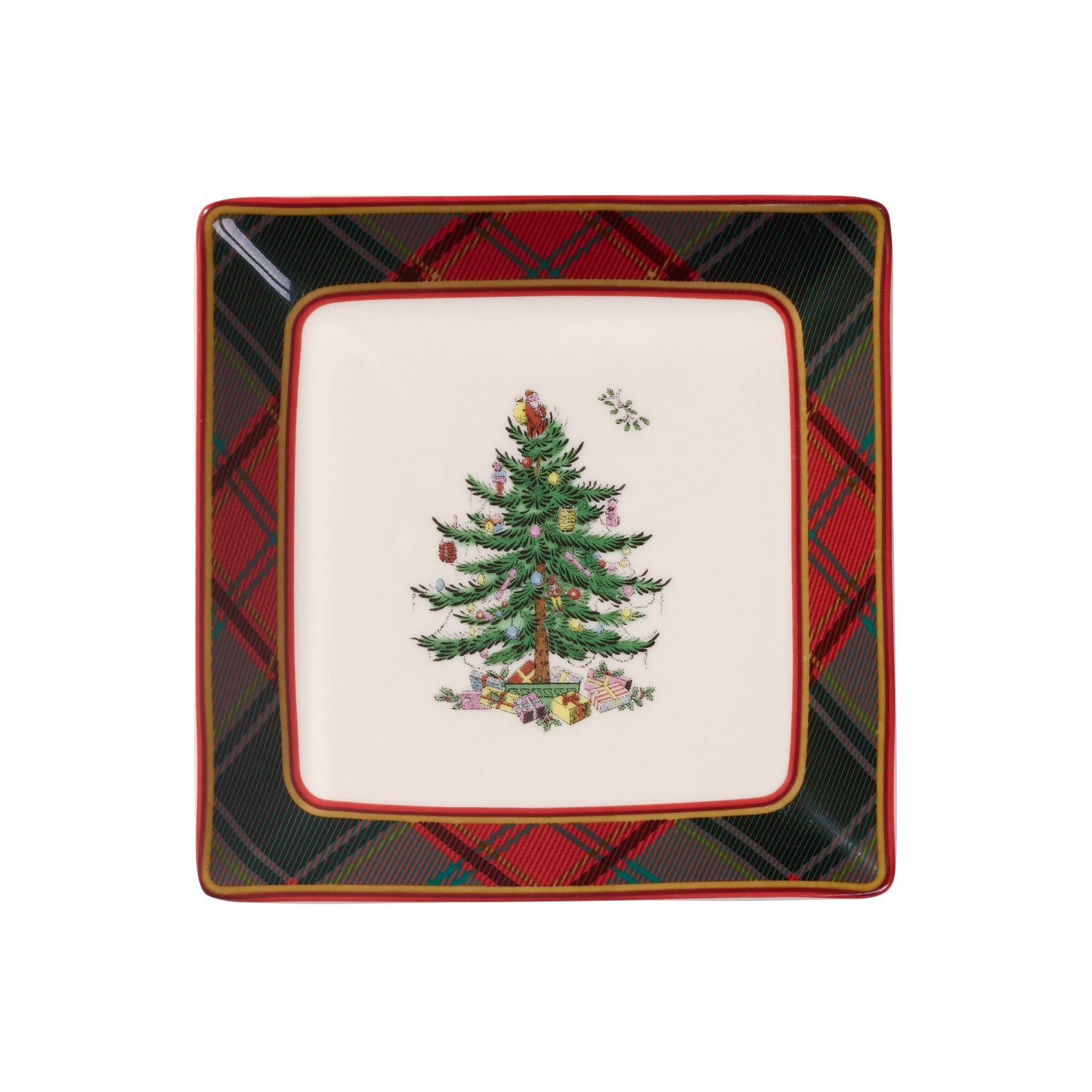 Spode - Tartan Tidbit Plates | 5 Inch | Set of 4