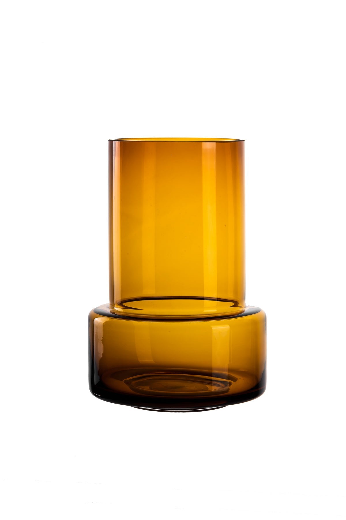 Retro Style Vase in Amber
