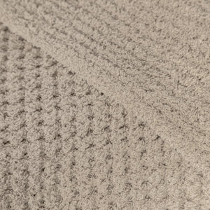 Greige Waffle Extended Throw