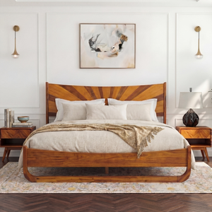 Sunset Solid Wood Bed Frame