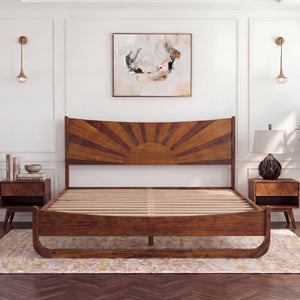 Sunset Solid Wood Bed Frame