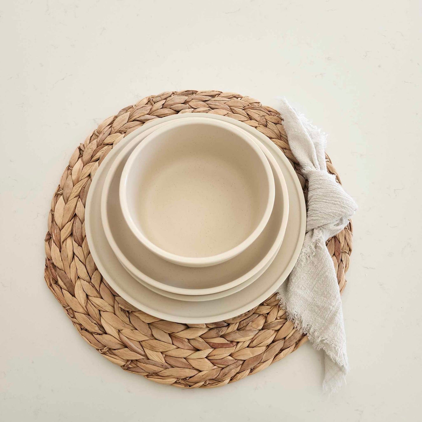 Ceramic Tableware - Cream white