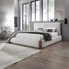 Reggie Upholstered Platform Bed - Cream