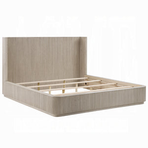 Chianti Luxury Chanel Detail Bed - Light Oak