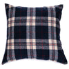 Lumberjack plaid navy and red european sham