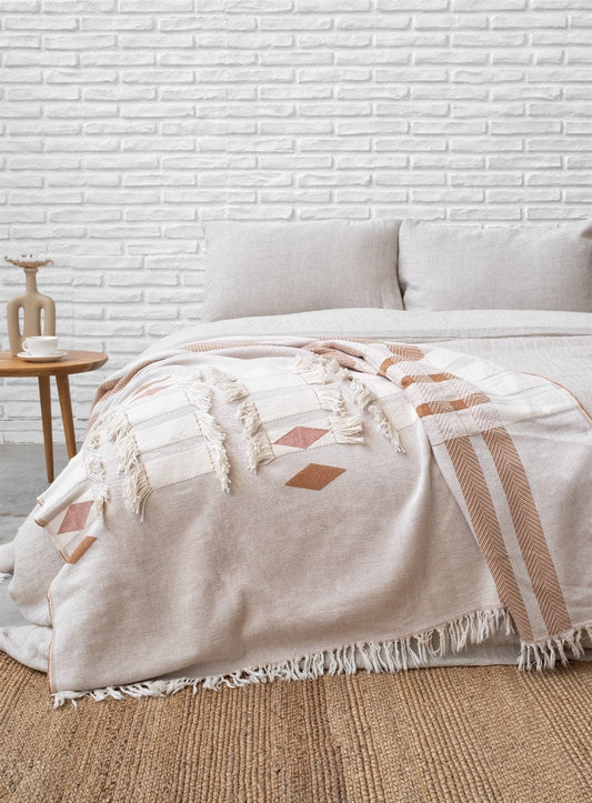 Cotton Boho Throw Blanket - Roome Collective