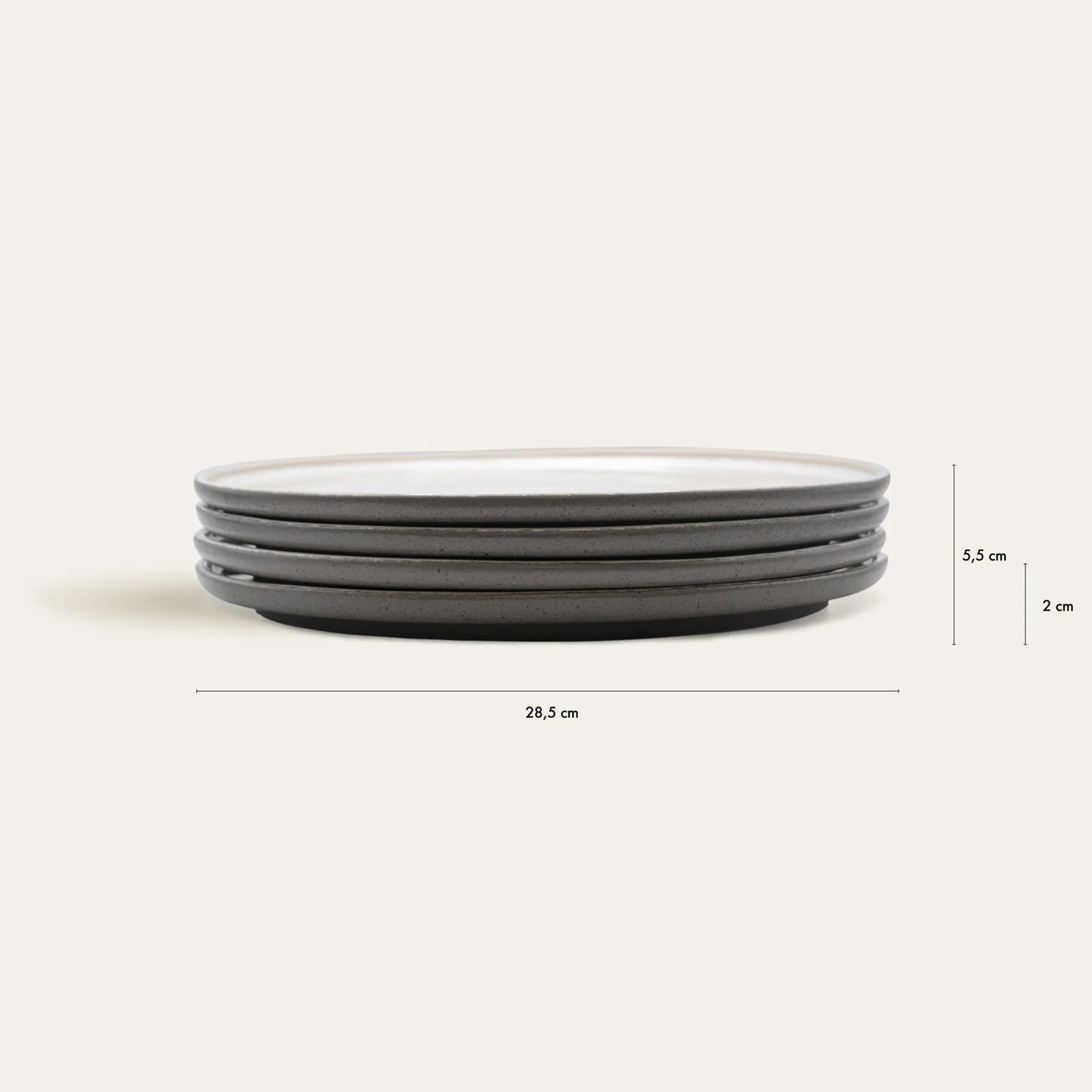 Ddoria - Granite Stoneware Plate - Roome Collective