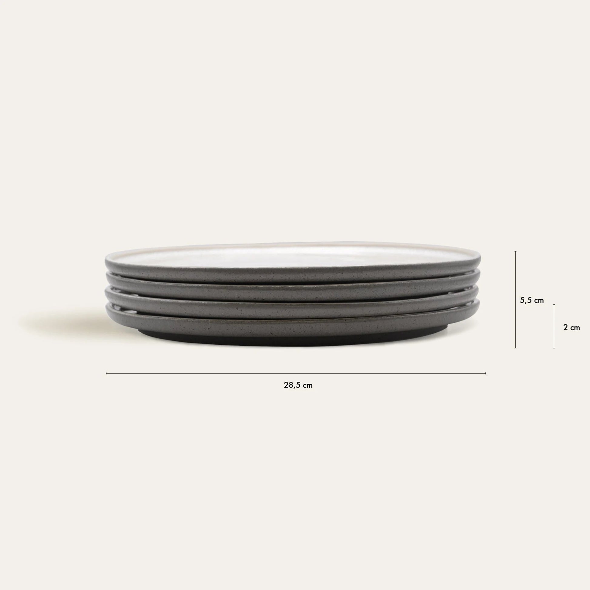 Ddoria - Granite Stoneware Plate - Roome Collective