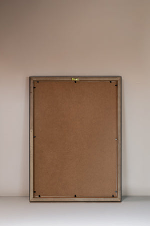 AERIAL DREAM, stretched canvas artwork, framed in Vintage Silver