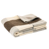 Fudge Checkered Wool Throw