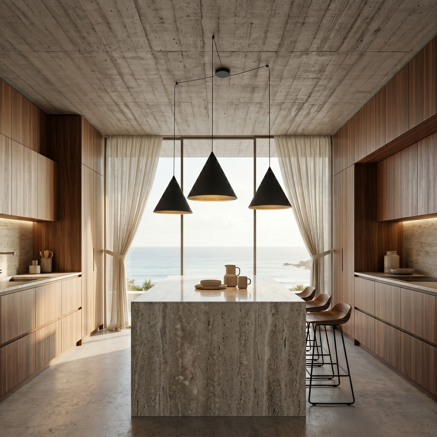 CONO 3-Light Modern Pendant Light for Kitchen Island, Dining Table & Contemporary Interiors