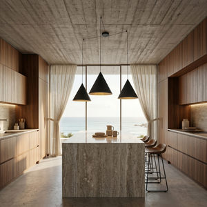 CONO 3-Light Modern Pendant Light for Kitchen Island, Dining Table & Contemporary Interiors
