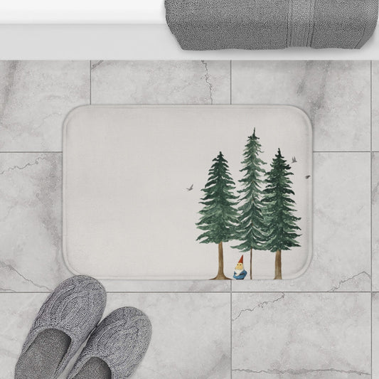 Gnome in Forest | Bath Mat - Roome Collective