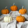 Handmade Pumpkin Soy Wax Candle: Autumn Decor Gift