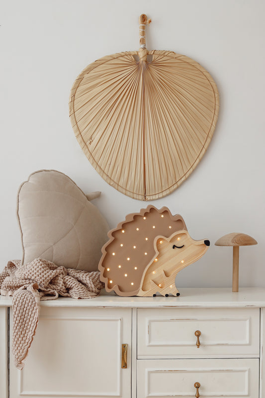 Little Light- Handmade Hedgehog Lamp
