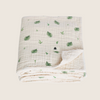 Organic Cotton Muslin Blanket, 4 Layers, Twin Size (60 X 74) - Fern