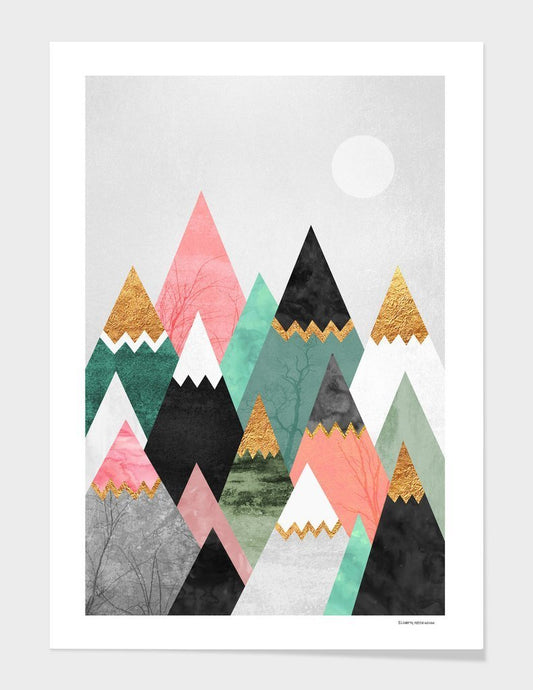 Pretty Mountains Print & Frame