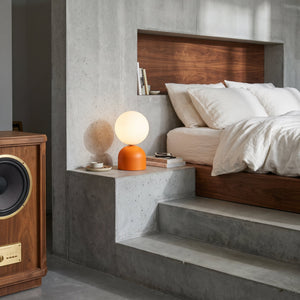 MIKI Modern Glass Globe Table Lamp for Bedroom, Living Room & Nightstand