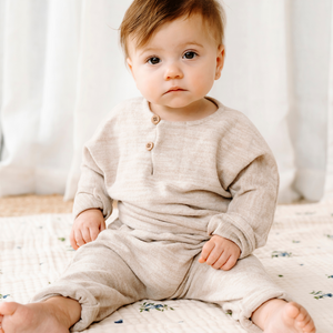 Organic Cotton Muslin Baby Blanket, 4 Layers, Crib Size (47 X 47) - Blueberry