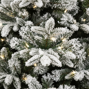 Snow Christmas Tree with LED Lights for Holiday Decor-1