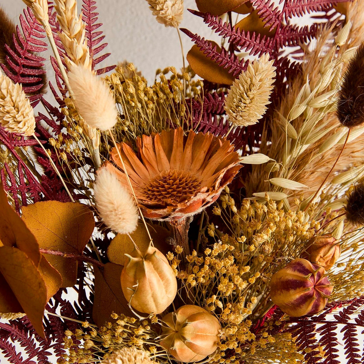 Selina Dried Floral Bouquet - With Vase