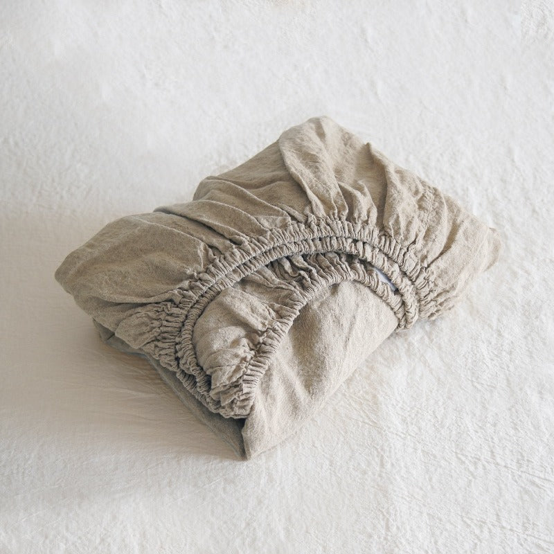 Sömn Linen Fitted Sheet